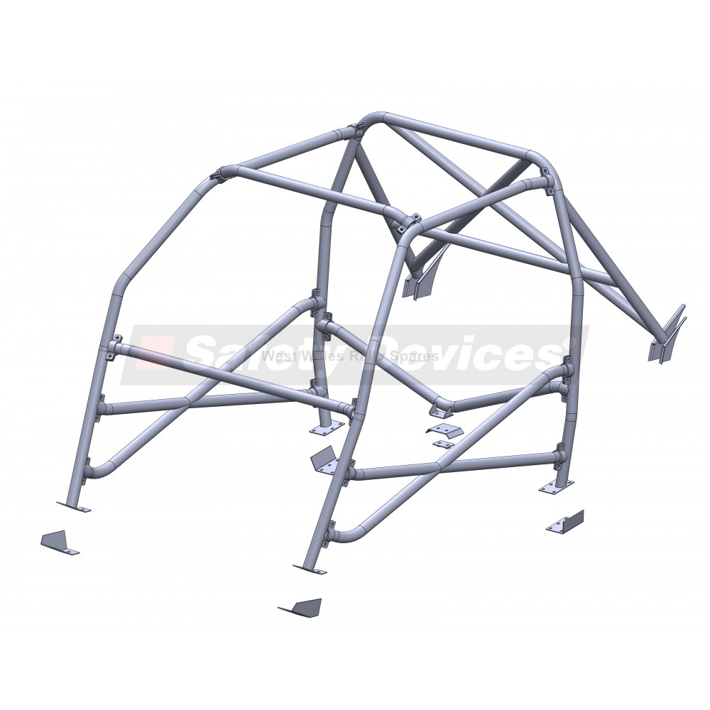 Ford Escort Mk2 Safety Devices Multipoint Rollcage Turret Mount X ...