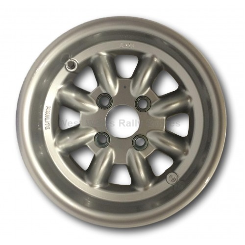 Minilite Rally Wheel 7 x 13 GP4 Ford Silver Minilite Rally Wheel 7 x 13 GP4 Ford Silver