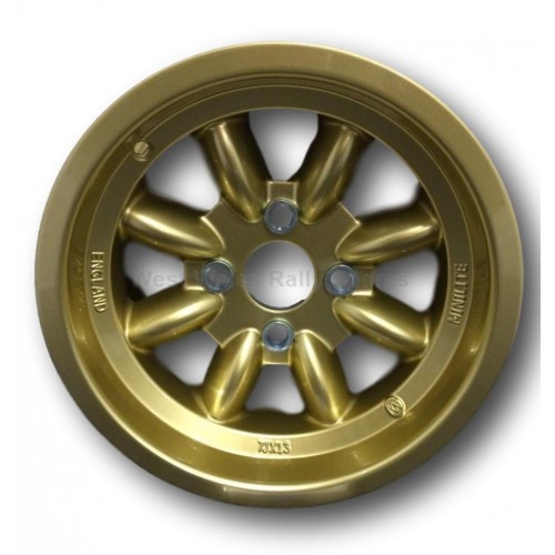 Minilite Rally Wheel 7 x 13 GP4 Ford Gold Minilite Rally Wheel 7 x 13 GP4 Ford Gold