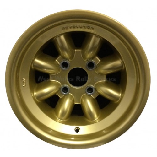 Revolution 8 Spoke Classic Rally Wheel 8x13 Escort Group 4 Gold