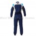 OMP First Evo Race Suit Navy Blue/ Cyan/White OMP First Evo Race Suit Navy Blue/ Cyan/White
