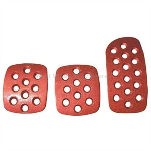 Grayston Red Alloy Pedal Pads Grayston Red Alloy Pedal Pads