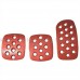 Grayston Red Alloy Pedal Pads Grayston Red Alloy Pedal Pads