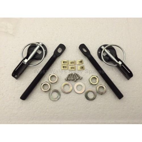 Bonnet Pins Black Alloy