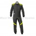 OMP First Evo Race Suit Black - Fluro Yellow