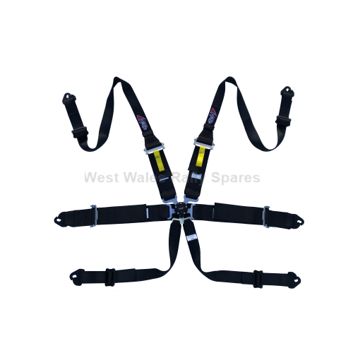 Atech Lightweight 6point *Hans* Harness BLACK Atech Lightweight 6point *Hans* Harness BLACK