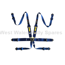 Atech Lightweight 6point HANS Harness Blue Atech Lightweight 6point HANS Harness Blue