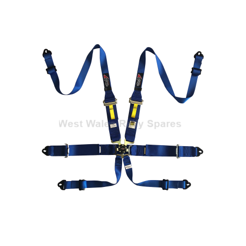 Atech Lightweight 6point HANS Harness Blue Atech Lightweight 6point HANS Harness Blue
