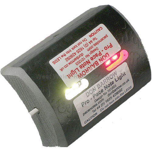 Pro Pace Note Light White-Red Pro Pace Note Light White-Red