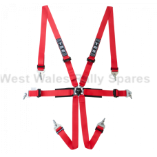 TRS International 6 Point Ultralite FHR Only FIA Harness RED TRS International 6 Point Ultralite FHR Only FIA Harness RED