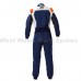 OMP First Evo Race Suit Navy Blue/Orange/White